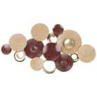 Beliani Wall Decor BROMINE Metal 69 cm Gold