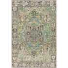 Livabliss Viorica Vintage Oriental Boho Dark Green Area Rug (200 x 275 cm)