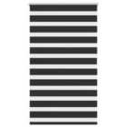 vidaXL Zebra Blind 100 x 175 cm Black