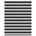 vidaXL Zebra Blind 140 x 175 cm Black