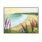 Jo Grundy Dawn Over Foxglove Bay Framed Canvas With Handpaint 62X82Cm