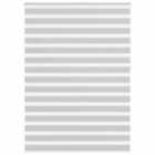 vidaXL Zebra Blind Light Grey 160x230 cm Fabric Width 155.9 cm Polyester