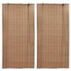 vidaXL Bamboo Roller Blinds 2 pcs 100 x 160 cm Brown