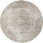 Livabliss Boka Round Machine Washable Traditionnal Boho Camel Area Rug (200 x 200 cm)