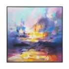 Scott Naismith Aerial Flow Framed Canvas With Handpaint 87X87Cm
