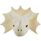 Beliani Kids Wall Decor Dinosaur REXX Cotton 29 cm Light Beige