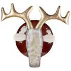 Beliani Wall Decor Bull FLUORINE Metal 54 cm Multicolour