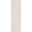 Livabliss Tarini Hand-Woven Cottage Wool White Area Rug (76 x 244 cm)