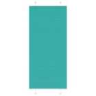 vidaXL Pleated Blind Petrol Green 90x200 cm Fabric Width 89.4 cm Polyester