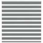 vidaXL Zebra Blind Dark Grey 140x150 cm Fabric Width 135.9 cm Polyester