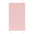 vidaXL Pleated Blind Pink 70x150 cm Fabric Width 69.4 cm Polyester