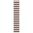vidaXL Zebra Blind Brown 40x230 cm Fabric Width 35.9 cm Polyester