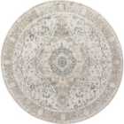 Livabliss Celine Round Machine Oriental Modern Boho Camel Area Rug (200 x 200 cm)