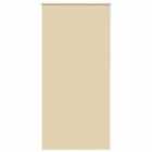 vidaXL Roller Blind Blackout Beige 90x210 cm Fabric Width 85.7 cm Polyester