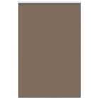 vidaXL Roller Blind Blackout Coffee 155x210 cm Fabric Width 151.6 cm Polyester
