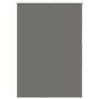 vidaXL Roller Blind Blackout Grey 105x175 cm Fabric Width 100.7 cm Polyester