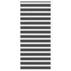 vidaXL Zebra Blind Black 105x230 cm Fabric Width 100.9 cm Polyester