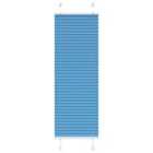 vidaXL Pleated Blind Blue 40x150 cm Fabric Width 39.4 cm Polyester
