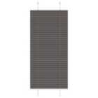 vidaXL Pleated Blind Black 65x100 cm Fabric Width 64.4 cm Polyester