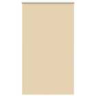 vidaXL Roller Blind Blackout Beige 140x210 cm Fabric Width 136.6 cm Polyester