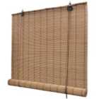 vidaXL Roller Blind Bamboo 150x160 cm Brown