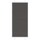 vidaXL Pleated Blind Black 85x200 cm Fabric Width 84.4 cm Polyester