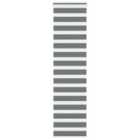 vidaXL Zebra Blind Dark Grey 60x200 cm Fabric Width 55.9 cm Polyester