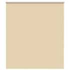 vidaXL Roller Blind Blackout Beige 120x130 cm Fabric Width 116.6 cm Polyester