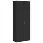 vidaXL File Cabinet Black 90x40x220 cm Steel