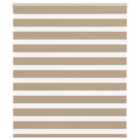 vidaXL Zebra Blind Sand Brown 120x100 cm Fabric Width 115.9 cm Polyester
