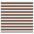 vidaXL Zebra Blind Brown 155x100 cm Fabric Width 150.9 cm Polyester
