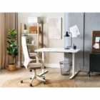 Beliani Electric Adjustable Standing Desk GRIFTON White 120 cm 60 cm