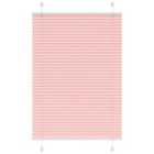 vidaXL Pleated Blind Pink 90x100 cm Fabric Width 89.4 cm Polyester
