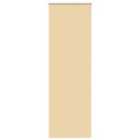 vidaXL Roller Blind Blackout Beige 70x210 cm Fabric Width 65.7 cm Polyester