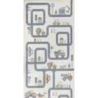 Livabliss Vroomville Kids Machine Washable Beige/Grey Bedroom Area Rug (80 x 150 cm)