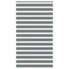 vidaXL Zebra Blind Dark Grey 125x230 cm Fabric Width 120.9 cm Polyester
