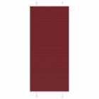 vidaXL Pleated Blind Bordeaux Red 85x200 cm Fabric Width 84.4 cm Polyester