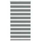 vidaXL Zebra Blind Dark Grey 70x150 cm Fabric Width 65.9 cm Polyester