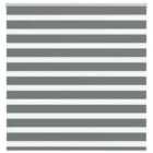 vidaXL Zebra Blind Dark Grey 145x150 cm Fabric Width 140.9 cm Polyester
