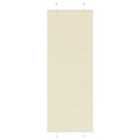 vidaXL Pleated Blind Cream 80x200 cm Fabric Width 79.4 cm Polyester