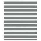 vidaXL Zebra Blind Dark Grey 130x100 cm Fabric Width 125.9 cm Polyester