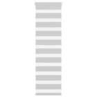 vidaXL Zebra Blind Light Grey 45x100 cm Fabric Width 40.9 cm Polyester