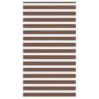 vidaXL Zebra Blind Brown 135x230 cm Fabric Width 130.9 cm Polyester