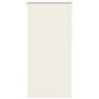 vidaXL Roller Blind Blackout Off White 90x210 cm Fabric Width 85.7 cm Polyester