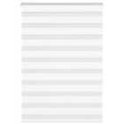 vidaXL Zebra Blind White 105x150 cm Fabric Width 100.9 cm Polyester