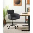 Beliani Desk Chair ALENA Boucle Black