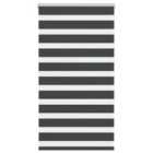 vidaXL Zebra Blind Black 90x150 cm Fabric Width 85.9 cm Polyester