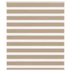 vidaXL Zebra Blind Sand Brown 135x150 cm Fabric Width 130.9 cm Polyester