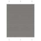 vidaXL Pleated Blind Anthracite 105x150 cm Fabric Width 104.4 cm Polyester