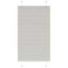 vidaXL Pleated Blind Light Grey 75x150 cm Fabric Width 74.4 cm Polyester